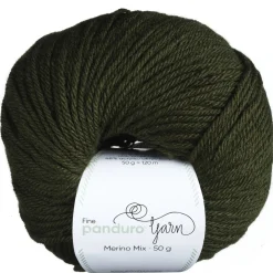 Panduro Yarn Garn Merino Mix 50g mörkgrön