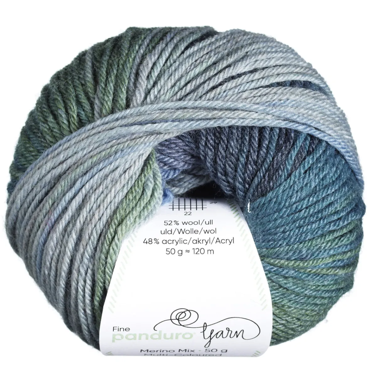 Panduro Yarn Garn Merino Mix Multi-Coloured 50g pastell