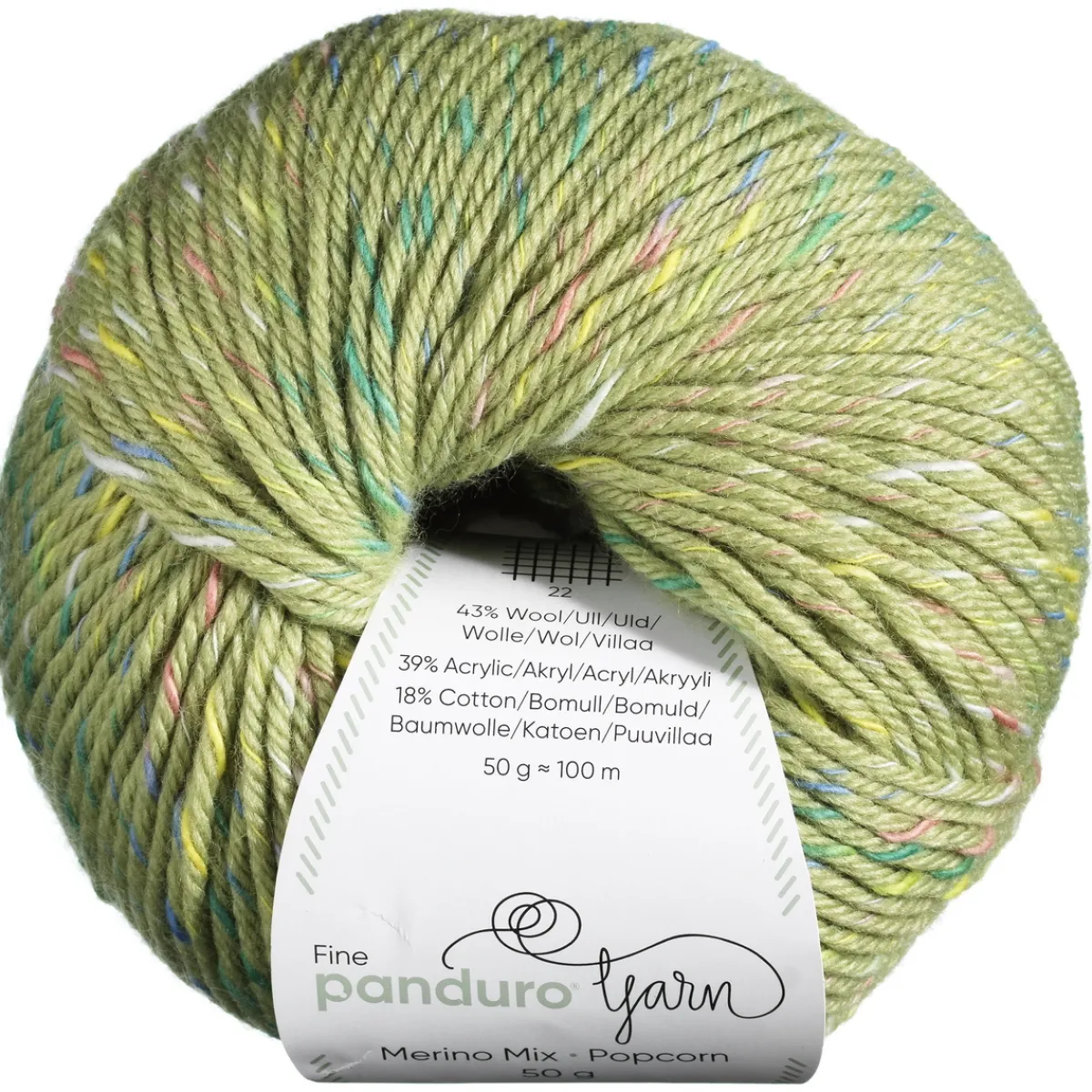 Panduro Yarn Garn Merino Mix Popcorn 50g pistage | Ullgarn