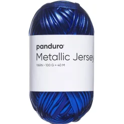 Panduro Yarn Garn Metallic Jersey 100g blå