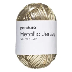 Panduro Yarn Garn Metallic Jersey 100g guld | Akrylgarn