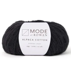 Mode at Rowan yarn Garn Mode at Rowan Alpaca Cotton 25g – Noir 010 | Blandgarner