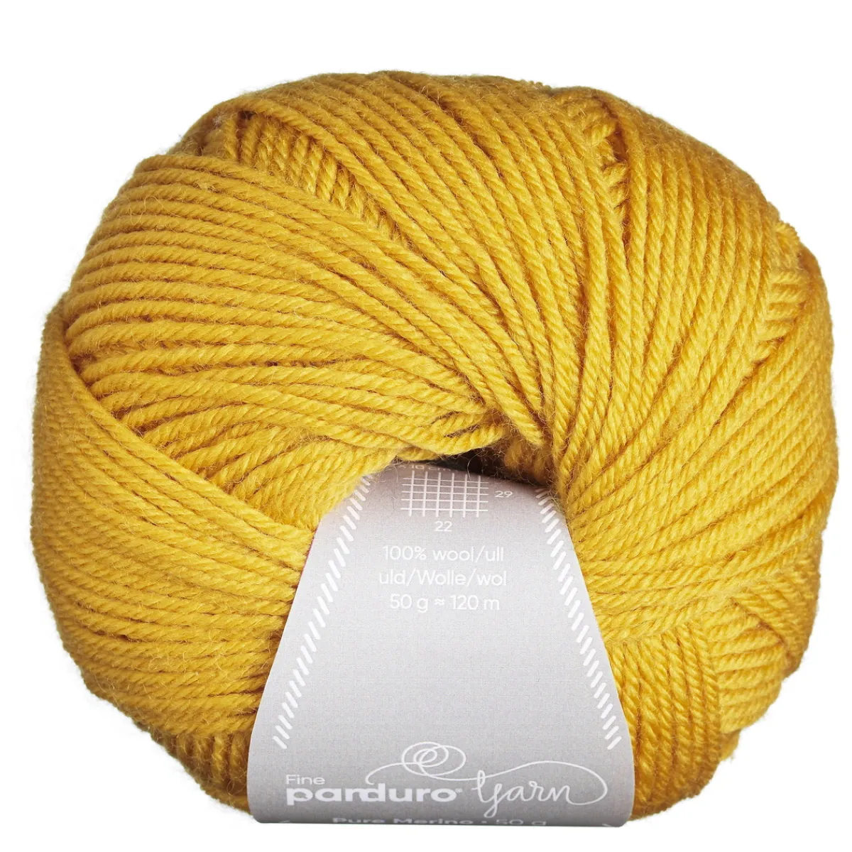 Panduro Yarn Garn Pure Merino 50g currygul | Ullgarn