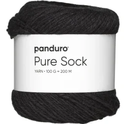 Panduro Yarn Garn Pure Sock 100g mörkgrå | Ullgarn