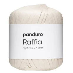 Panduro Yarn Garn Raffia 40 g creme | Blandgarner