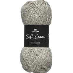 Svarta Fåret Garn Soft Lama 50g ljusgrå – Formal grey 03
