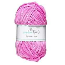 Panduro Yarn Garn Soft Velvet 100g cerise