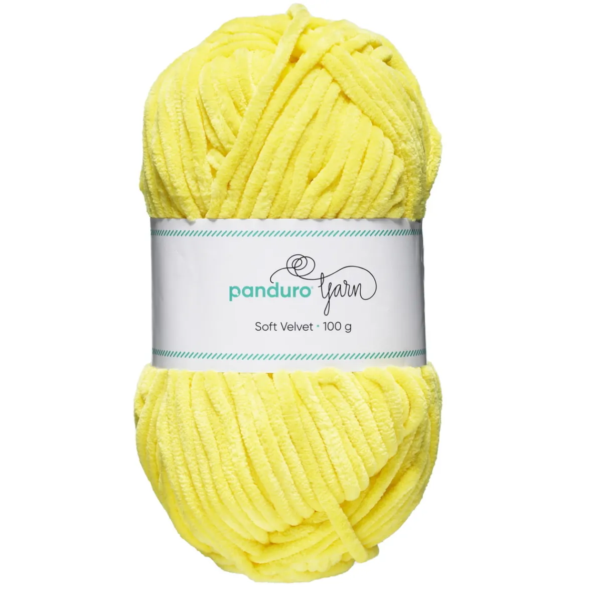 Panduro Yarn Garn Soft Velvet 100g gul