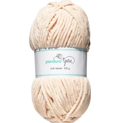 Panduro Yarn Garn Soft Velvet 100g ljus aprikos
