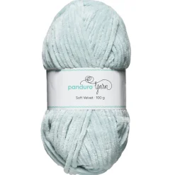 Panduro Yarn Garn Soft Velvet 100g ljusgrön