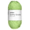 Panduro Yarn Garn Sparkly Scrubby 50g ljusgrön