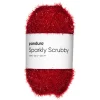Panduro Yarn Garn Sparkly Scrubby 50g röd