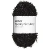 Panduro Yarn Garn Sparkly Scrubby 50g svart