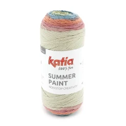Katia Garn Summer Paint 150g pastell (500 på bilden) | Akrylgarn