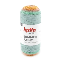 Katia Garn Summer Paint 150g rosa turkos (501 på bilden)