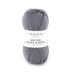 Katia Garn United Socks 25g mellangrå