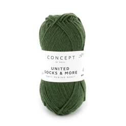 Katia Garn United Socks 25g mörkgrön | Ullgarn