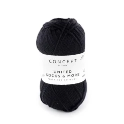 Katia Garn United Socks 25g svart