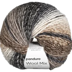 Panduro Yarn Garn Wool Mix 100g grå beige | Ullgarn
