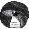 Panduro Yarn Garn Wool Mix 100g grå svart