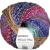 Panduro Yarn Garn Wool Mix 100g regnbåge