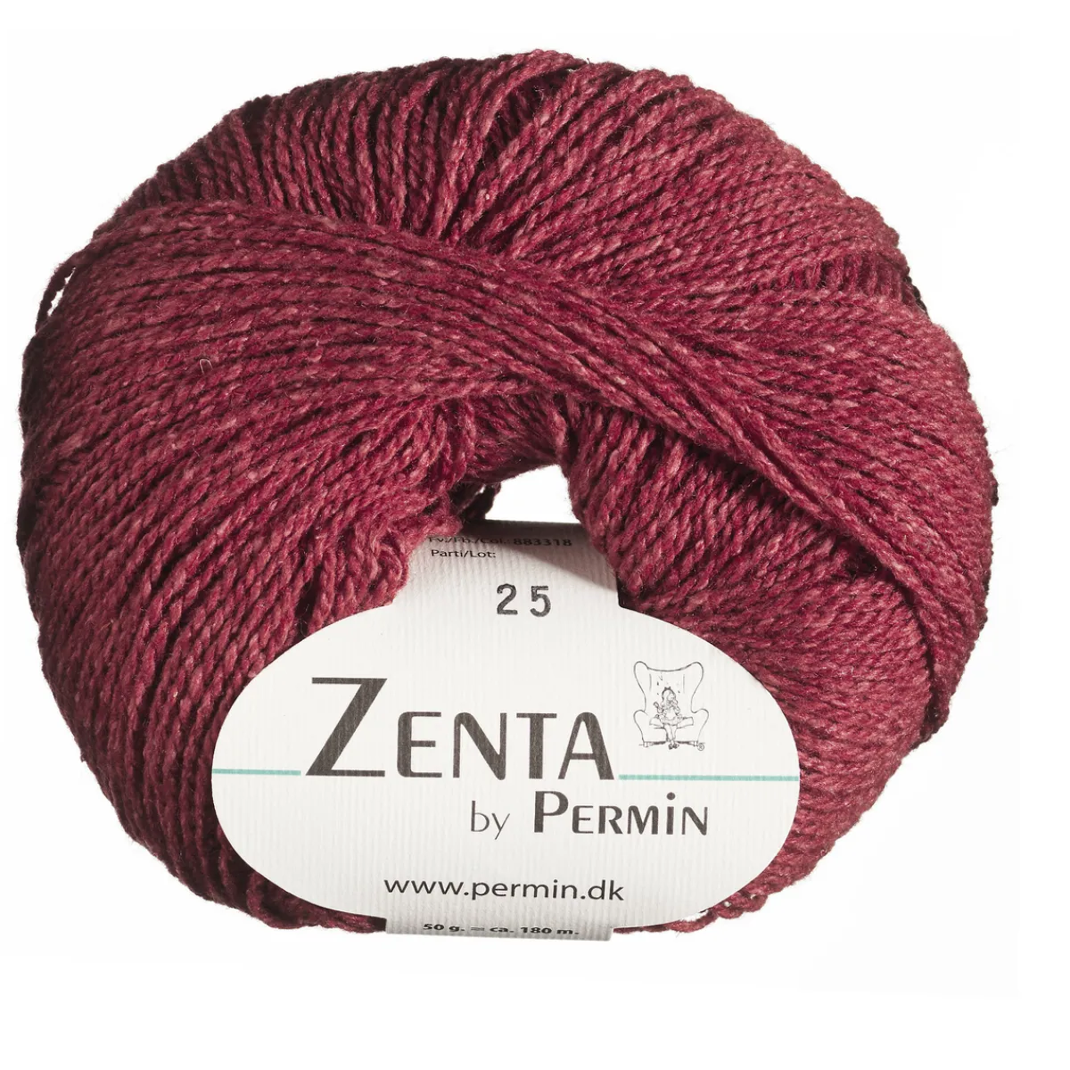 Yarn By Permin Garn Zenta 50g röd