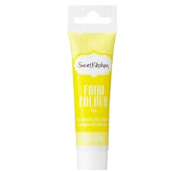 Sweet Kitchen Gelefärg, ätbar livsmedelsfärg för bakning, gul 25g | Gelefärg