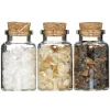 Panduro Hobby Gemstones halvädelstenar till dekoration, 3-pack vitt & beige tema | Naturmaterial