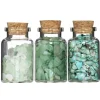 Panduro Hobby Gemstones halvädelstenar till dekoration, 3-pack grönt tema | Naturmaterial
