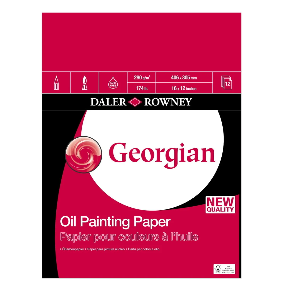 Georgian block 41x31cm 290g/m² | Block