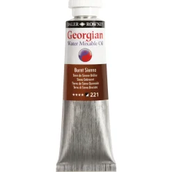 Georgian Water Mixable Oil Colour, vattenlöslig oljefärg 37 ml Burnt Sienna 221 | Oljefärger