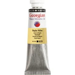 Georgian Water Mixable Oil Colour, vattenlöslig oljefärg 37 ml Naples Yellow 635