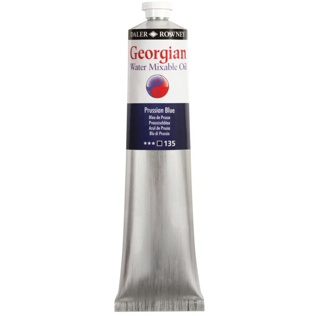 Georgian Water Mixable Oil Colour, vattenlöslig oljefärg 200 ml Prussian Blue 135 | Oljefärger