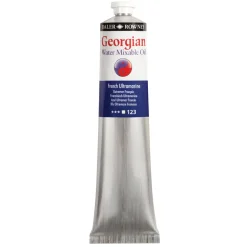 Georgian Water Mixable Oil Colour, vattenlöslig oljefärg 200 ml French Ultramarine 123 | Oljefärger
