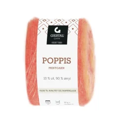 House of Yarn Gjestal Garn Poppis printgarn 50 g laxrosa – graderat garn | Blandgarner