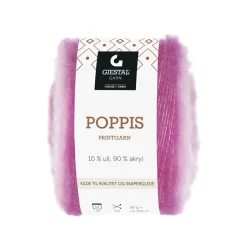 House of Yarn Gjestal Garn Poppis printgarn 50 g orange – graderat garn