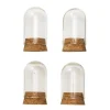 Panduro Hobby Glasflaskor vialer med kork 4 st. Ø2,5 cm, 4,3 cm höga | Glas & Porslin