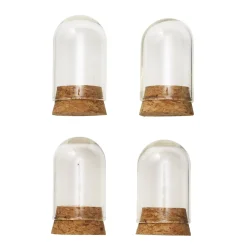 Panduro Hobby Glasflaskor vialer med kork 4 st. Ø2,5 cm, 4,3 cm höga | Glas & Porslin