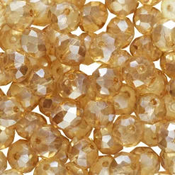 Panduro Jewellery Glaspärla facett guld 80st