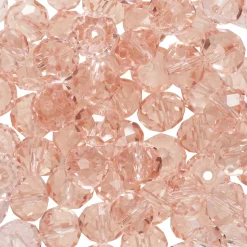 Panduro Jewellery Glaspärla facett rosa 80st