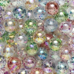 Barn Panduro Hobby Glitterpärlor med vackra iriserande färger, ca 300 st. Ø10 mm