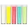 Panduro Hobby Glitter tillverkat av mer än 90% cellulosa, 5-pack à 7 gram i iriserande pastellfärger | Glitter