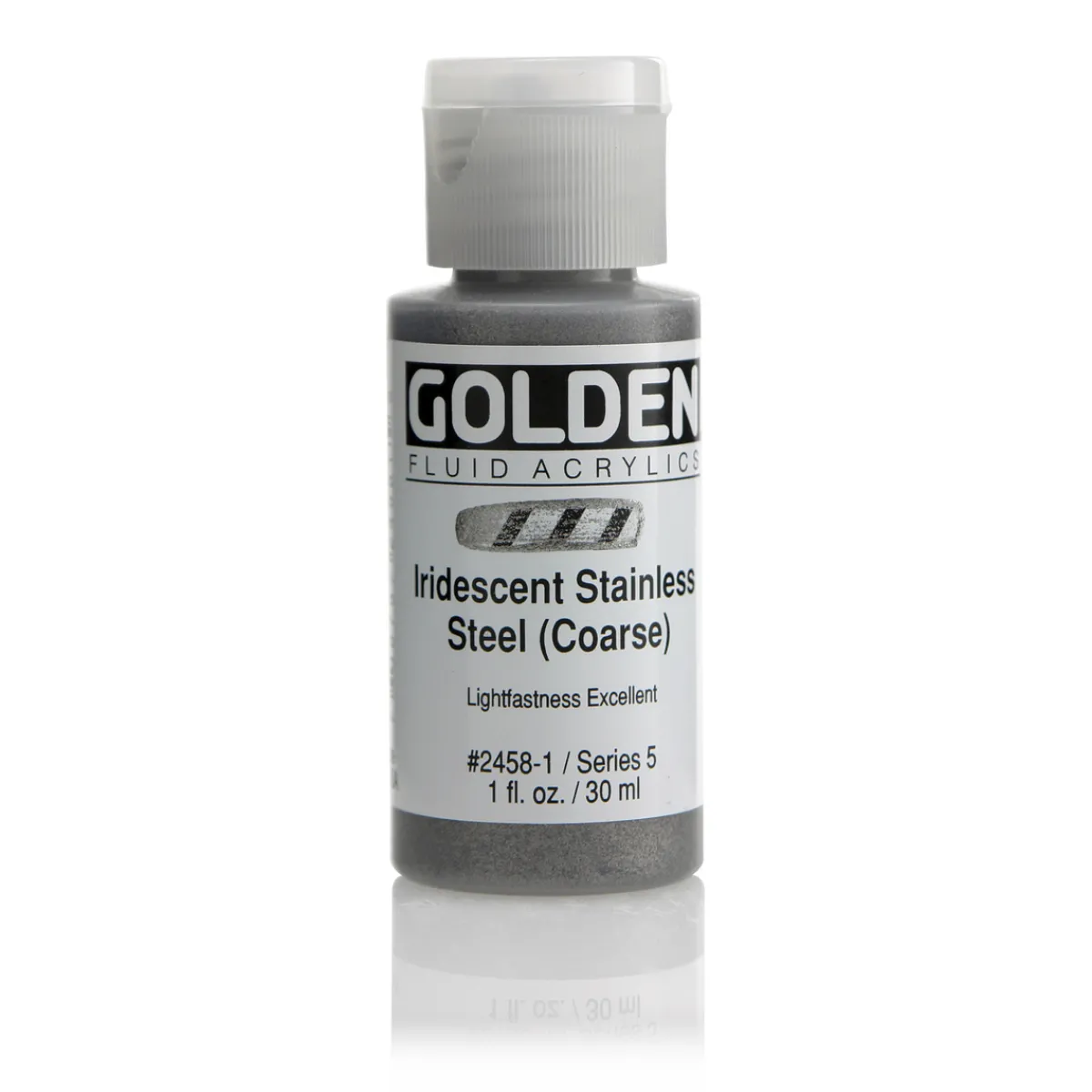 Golden Fluid Acrylics 30 ml - 2458 Iridescent Stainless Steel