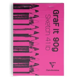 Clairefontaine GRAF'IT Skissblock A6 90g | Block
