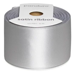 Panduro Hobby Grått satinband – 40 mm brett och 8 meter långt