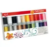 Gutermann Gütermann maskinbroderitråd 20×200 meter – basfärger, metallic och undertråd