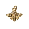 Panduro Jewellery Guldfärgat hänge charm bi 15,5×13,4 mm | Metallhängen