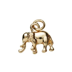Panduro Jewellery Guldfärgat hänge charm elefant 12,3×12,5 mm | Metallhängen