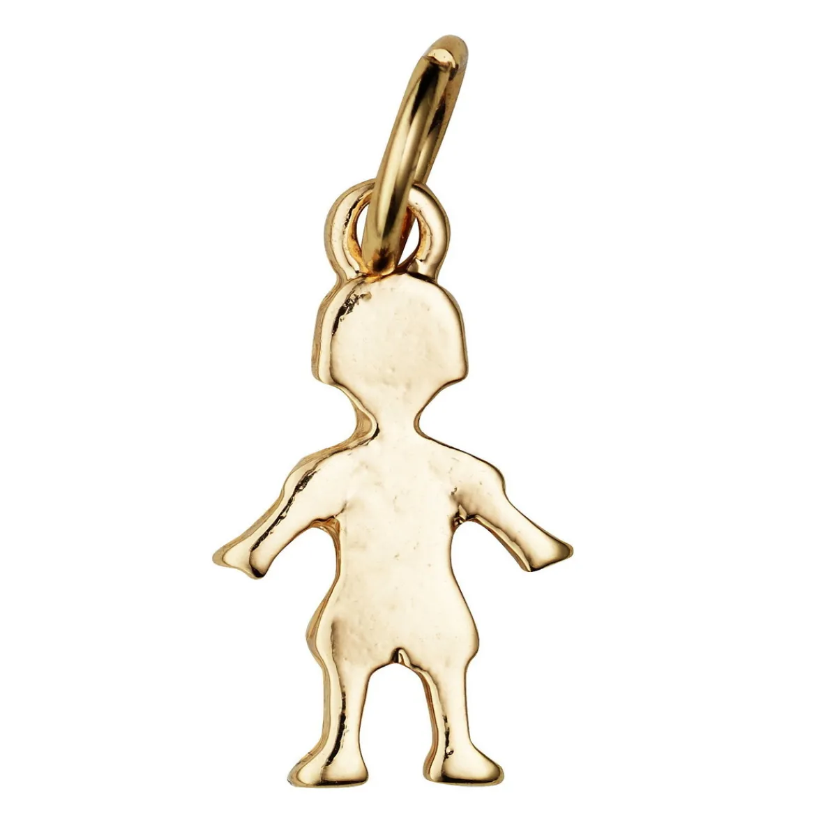 Panduro Jewellery Guldfärgat hänge charm i form av en pojke, 8×11,5 mm | Metallhängen