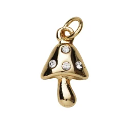 Panduro Jewellery Guldfärgat hänge charm svamp 10×9,6×5,8 mm